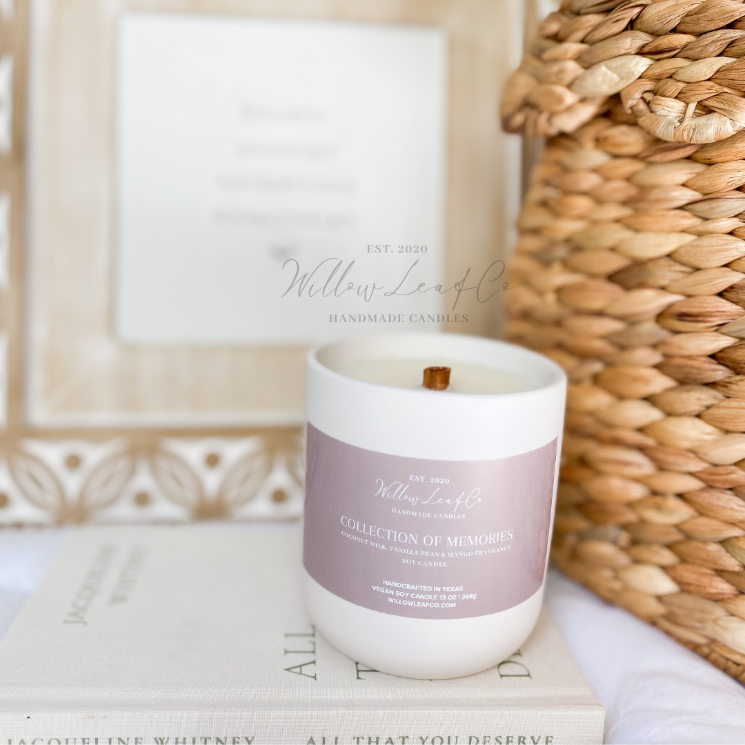 SOY CANDLE COCONUT MILK, VANILLA BEAN & MANGO (COLLECTION OF MEMORIES)